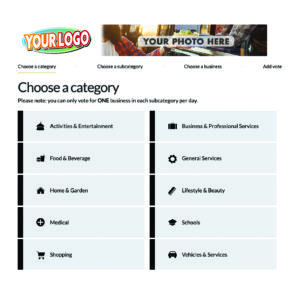 Main Category Sponsor – Website Mockup