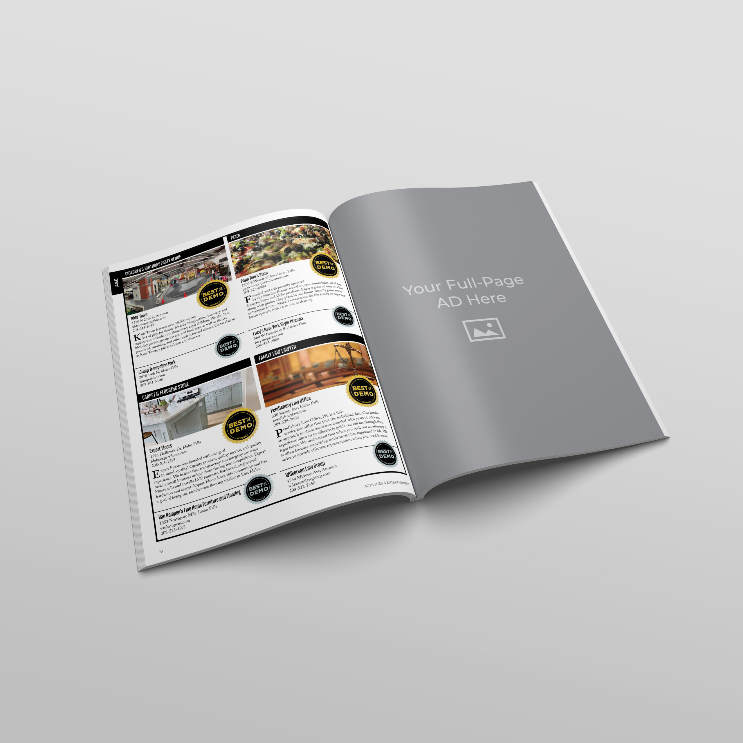 Full Page Sub-Category Adjacent