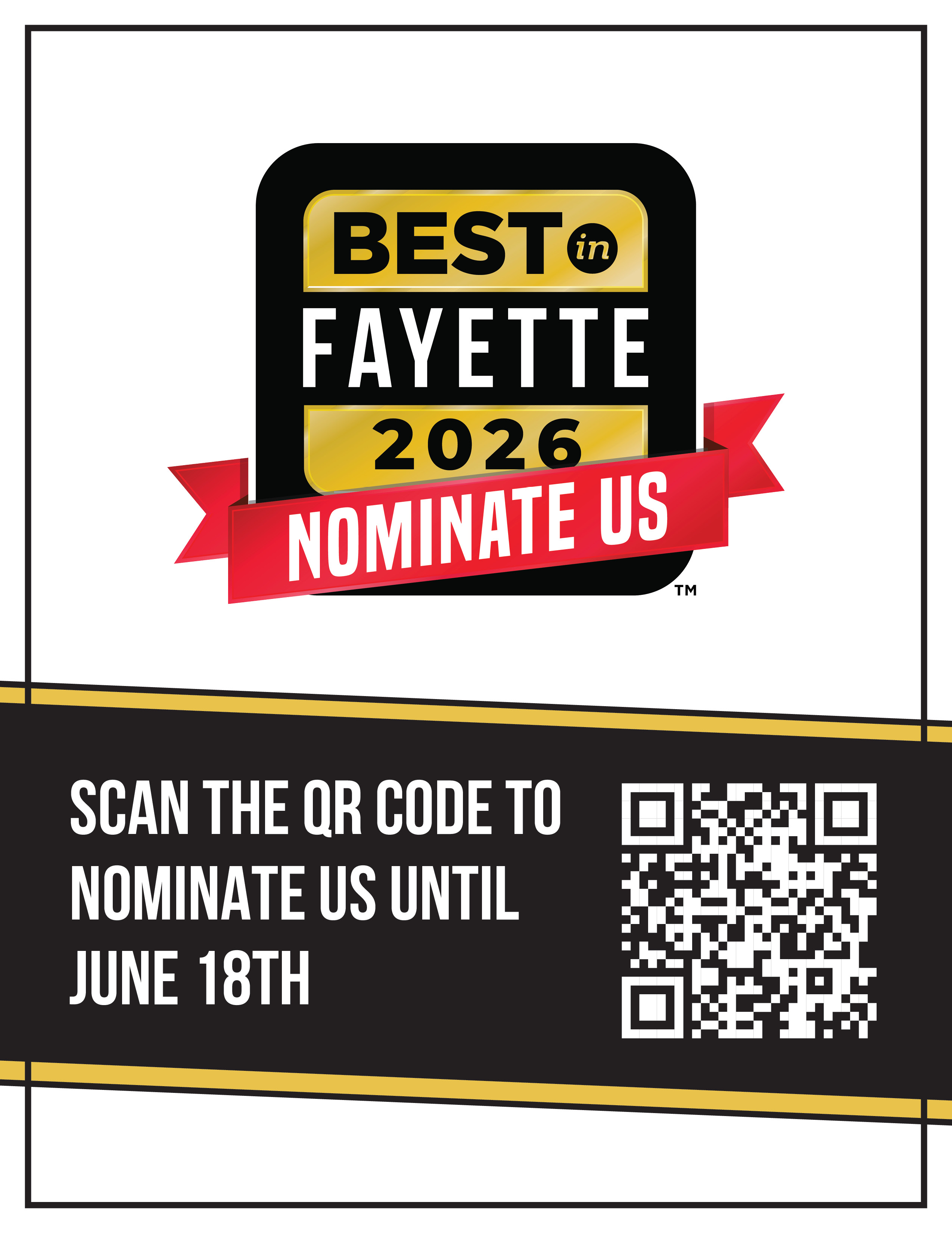 Best in Fayette 2026 Nomination QR Code Flyer Thumbnail