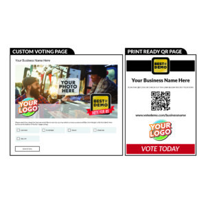 Custom Voting Page – Website Mockup