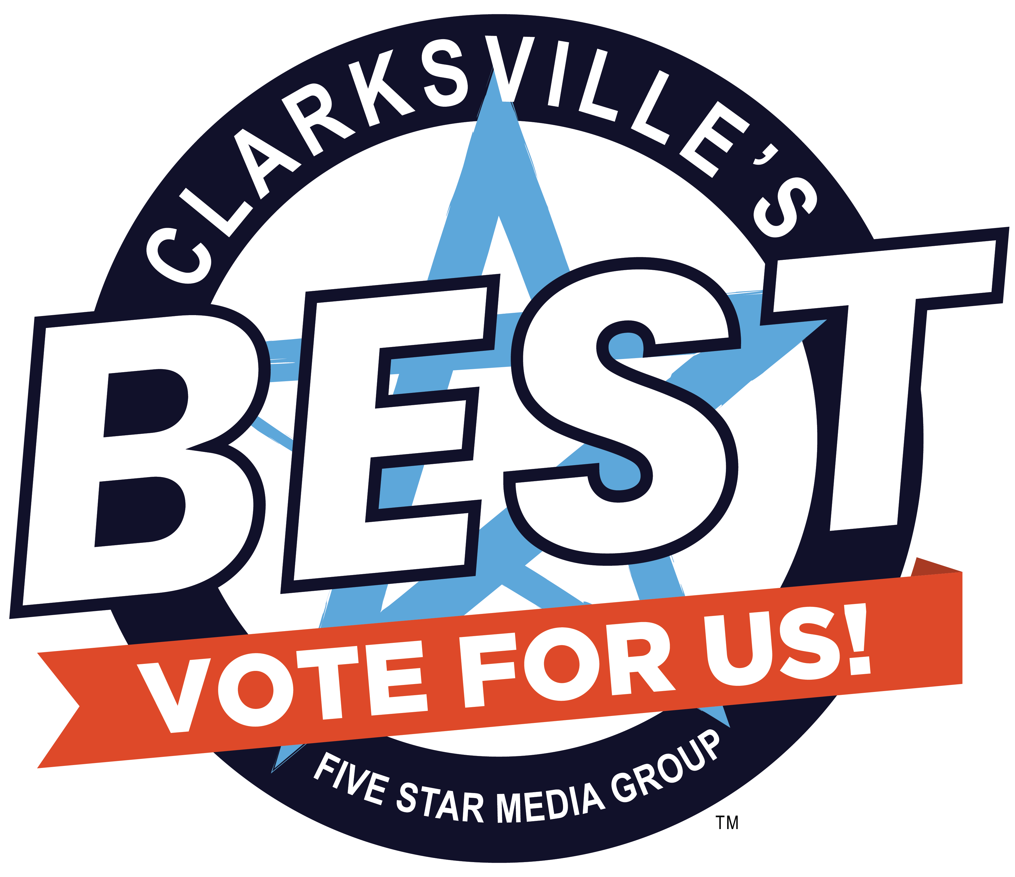 Clarksville Best 2026 Vote for Us Badge