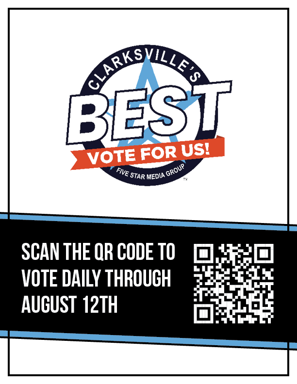 Clarksville Best 2026 Vote for Us QR Code Flyer Thumbnail